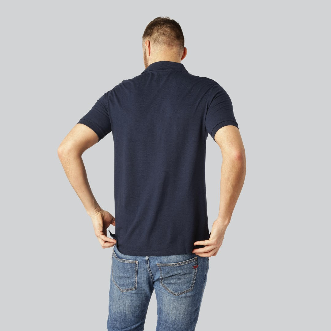 Marinblå herrpiké i bambu