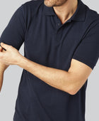 Marinblå herrpiké i bambu