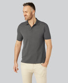 Mörkgrå bambupolo för män