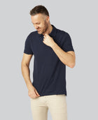 Marinblå herrpiké i bambu