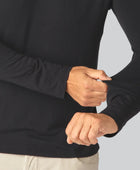 Marinblå polotröja i bambu för män