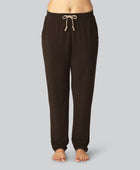 Bruna joggingbyxor i bambu