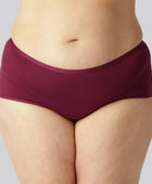 Bambu hipstertrosor i vinrött