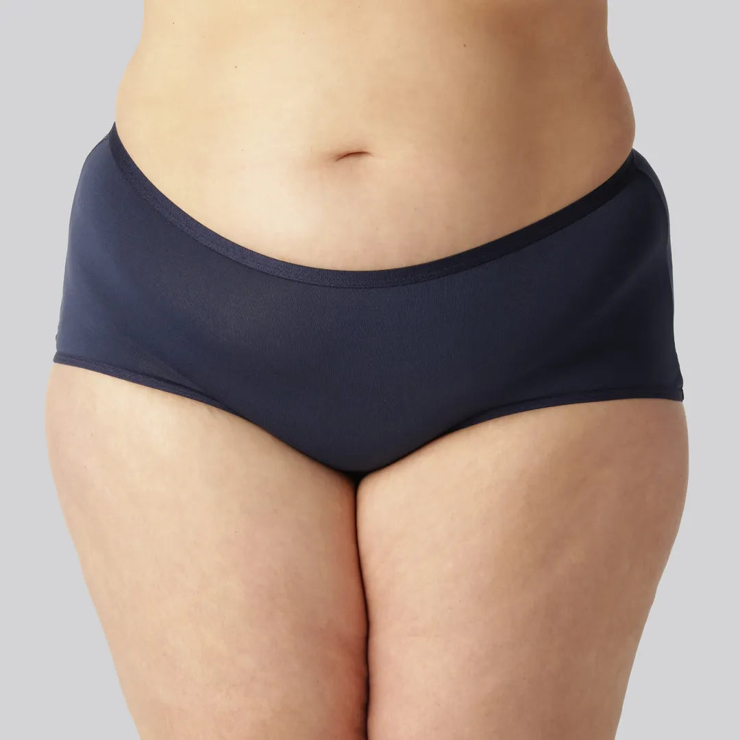 Marinblå hipstertrosor i bambu