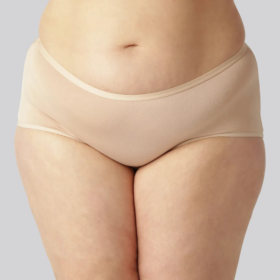 Beige hipstertrosor i bambu