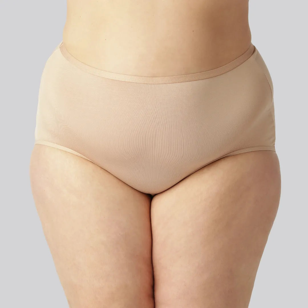 Beige maxitrosor i bambu