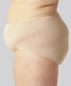 Beige maxitrosor i bambu