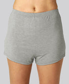 Nattshorts i ljusgrått bambu för kvinnor