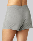 Nattshorts i ljusgrått bambu för kvinnor