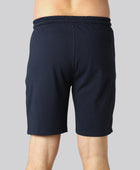 Marinblå bambushorts för män