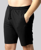 Svarta bambushorts för män