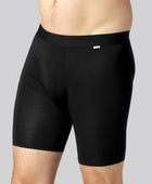 Svarta bambukalsonger med extra benlängd för män