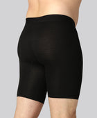 Svarta bambukalsonger med extra benlängd för män