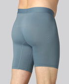 Bambukalsonger i stålblått med extra benlängd för män