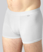 Vita bambukalsonger med vit resår för män