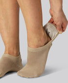 Beige bambufotbollsstrumpor för kvinnor