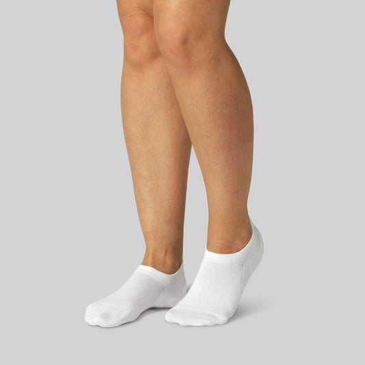 Vita bambusockor för kvinnor