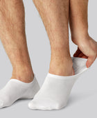 Vita bambusockor för män