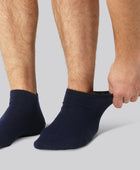 Marinblå bambusockor för män