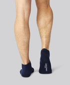 Marinblå bambusockor för män