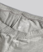 Nattshorts i ljusgrått bambu för kvinnor