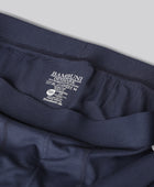 Marinblå bambutrosor med marinblått resårband för män