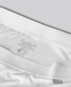 Vita bambukalsonger med vit resår för män