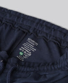 Marinblå bambushorts för män