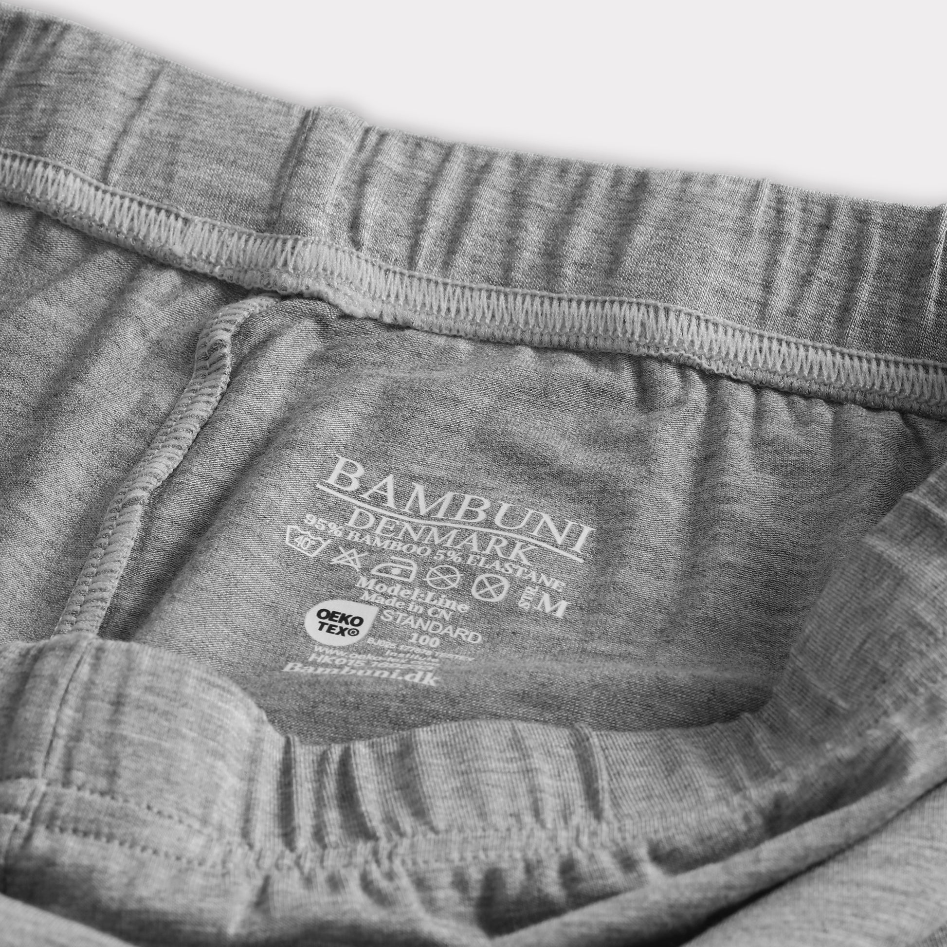 Ljusgrå innershorts i bambu för kvinnor